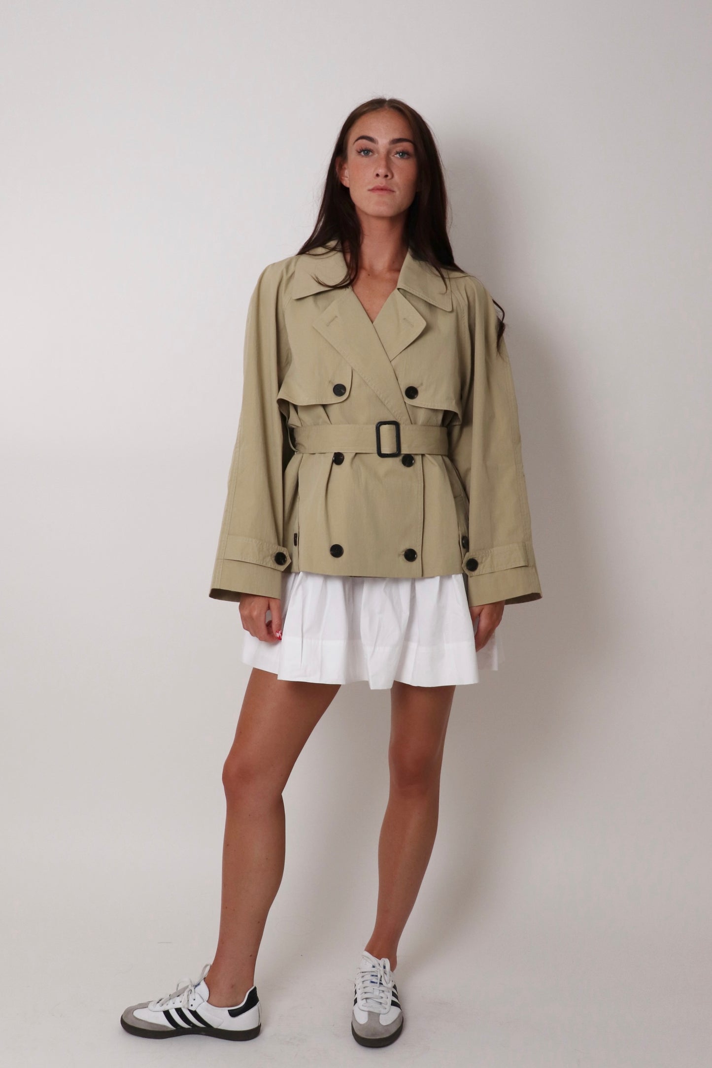 Short Hunting Trench Coat