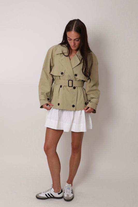 Short Hunting Trench Coat