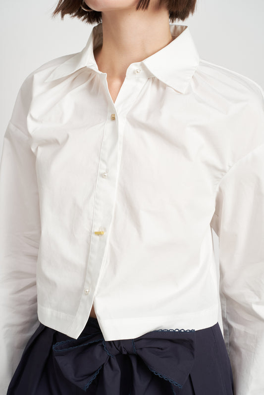 Pearl and Brass Button Down